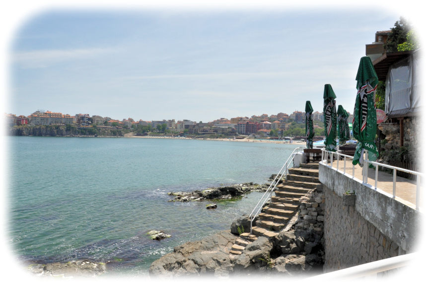 Sozopol Beach from old town